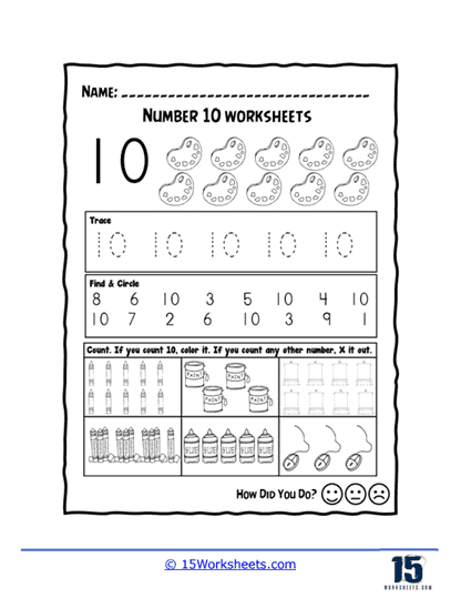 Number 10 Worksheets - 15 Worksheets.com