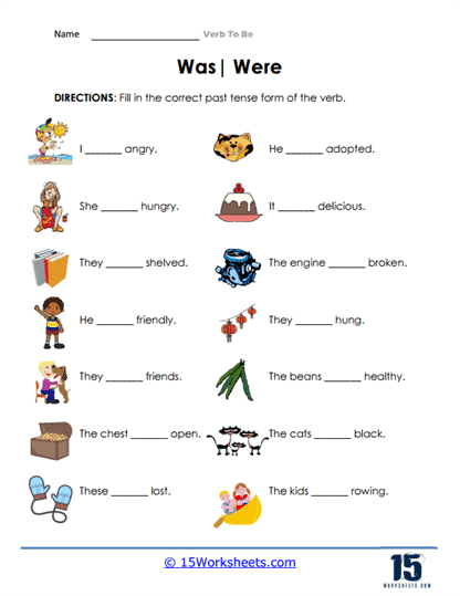 The Verb "To Be" Worksheets - 15 Worksheets.com
