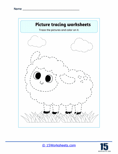 Picture Tracing Worksheets - 15 Worksheets.com