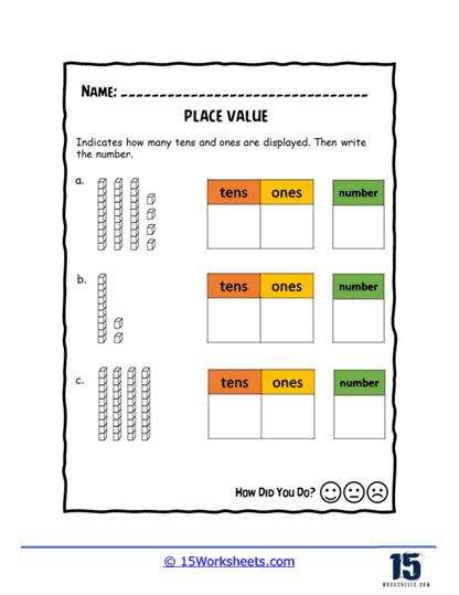 2 Digit Place Value Worksheets - 15 Worksheets.com