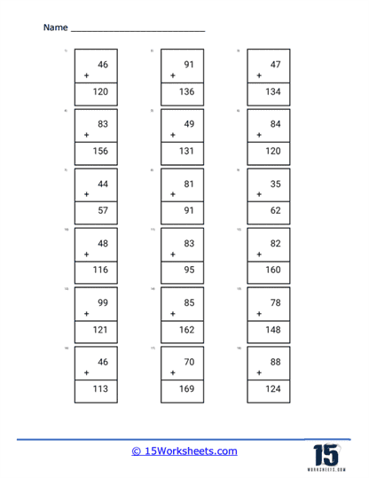 Double Digit Addition Worksheets - 15 Worksheets.com