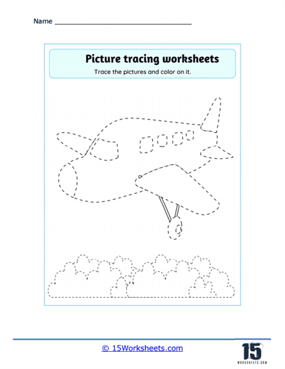 Picture Tracing Worksheets - 15 Worksheets.com