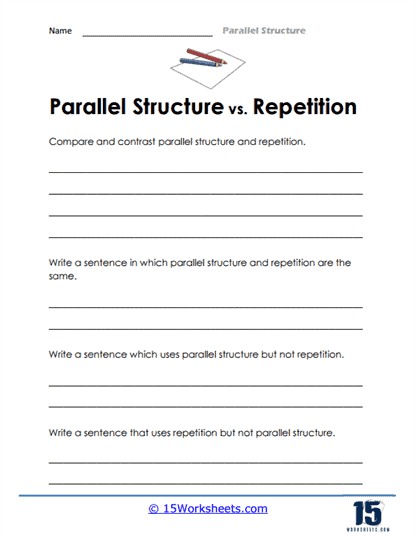 Parallel Structure Worksheets - 15 Worksheets.com