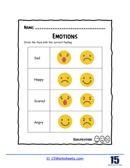 Feelings Worksheets - 15 Worksheets.com