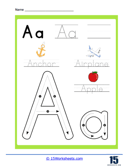 Letter A Worksheets - 15 Worksheets.com
