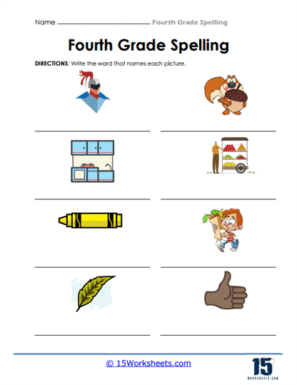 4th Grade Spelling Words Worksheets - 15 Worksheets.com