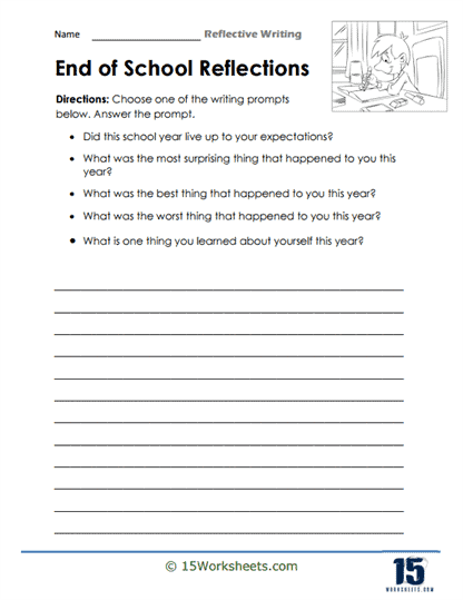 Reflective Writing Worksheets - 15 Worksheets.com