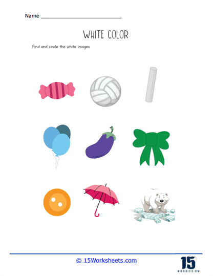 White Worksheets - 15 Worksheets.com
