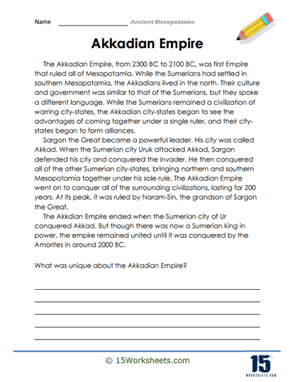 Ancient Mesopotamia Worksheets - 15 Worksheets.com