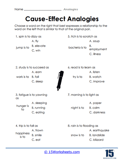 Analogies Worksheets - 15 Worksheets.com
