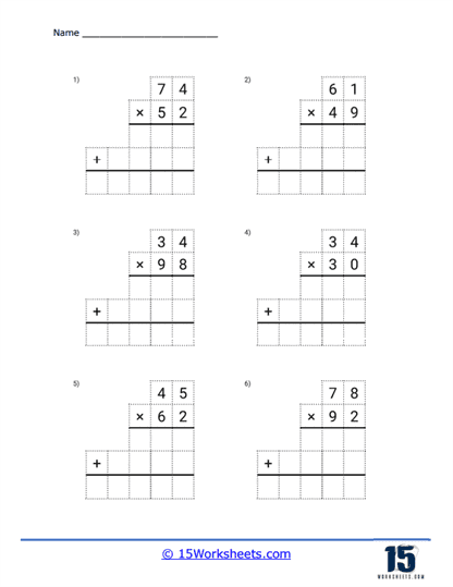 Double Digit Multiplication Worksheets - 15 Worksheets.com
