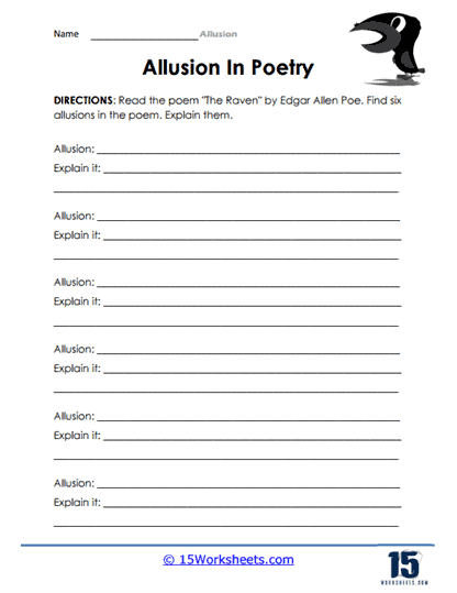 Allusion Worksheets - 15 Worksheets.com