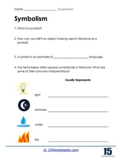Symbolism Worksheets - 15 Worksheets.com