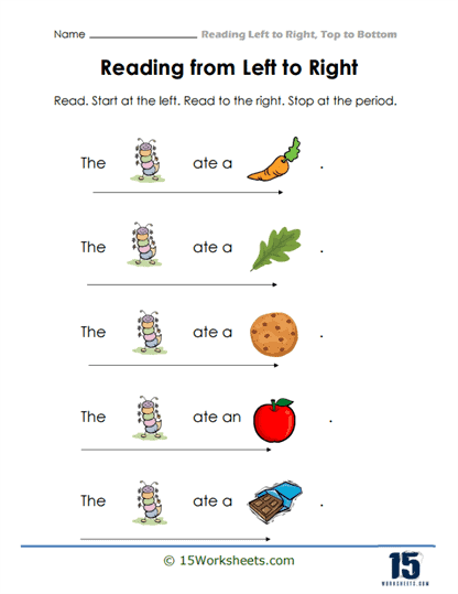 Reading Left to Right Worksheets - 15 Worksheets.com