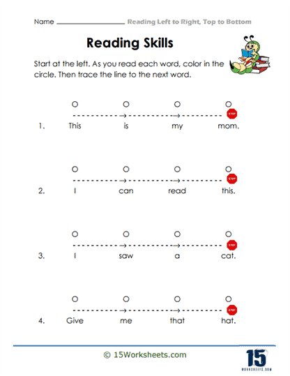 Reading Left to Right Worksheets - 15 Worksheets.com