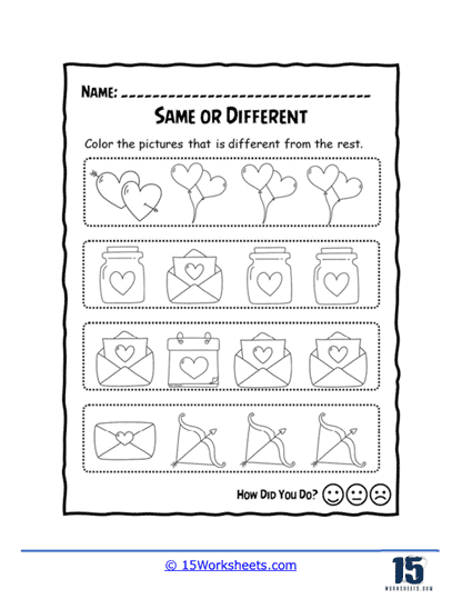 Same vs. Different Worksheets - 15 Worksheets.com