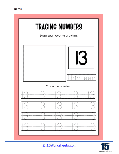 Number 13 Worksheets - 15 Worksheets.com