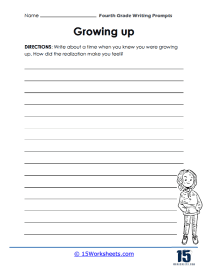 4th Grade Writing Prompt Worksheets