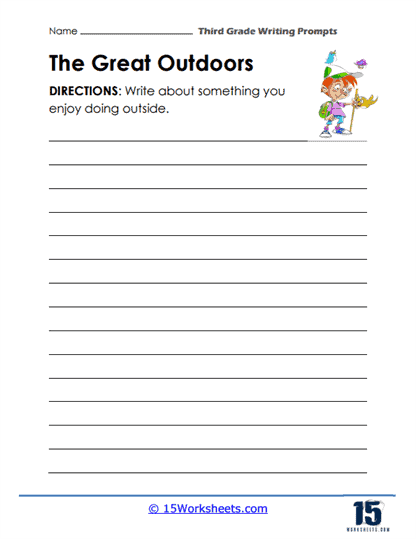 3rd Grade Writing Prompt Worksheets