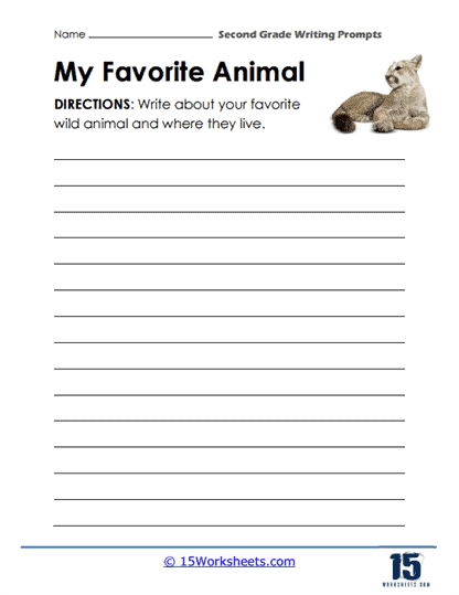 2nd Grade Writing Prompt Worksheets