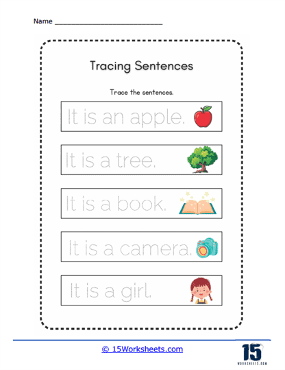 Word Tracing Worksheets - 15 Worksheets.com