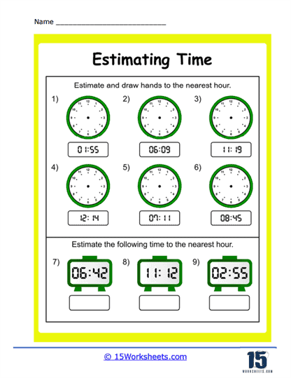Estimation Worksheets - 15 Worksheets.com