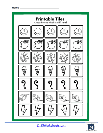 Visual Discrimination Worksheets - 15 Worksheets.com