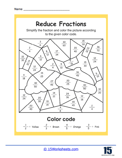 Simplifying Fractions Worksheets - 15 Worksheets.com