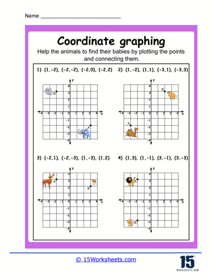 Coordinate Plane Worksheets - 15 Worksheets.com