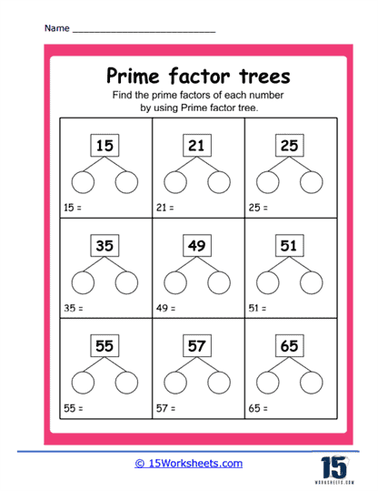 Factors Worksheets - 15 Worksheets.com