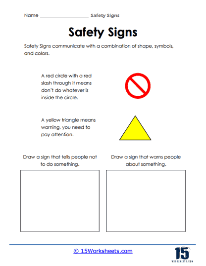 Safety Signs Worksheets - 15 Worksheets.com