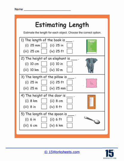 Measurement Worksheets - 15 Worksheets.com