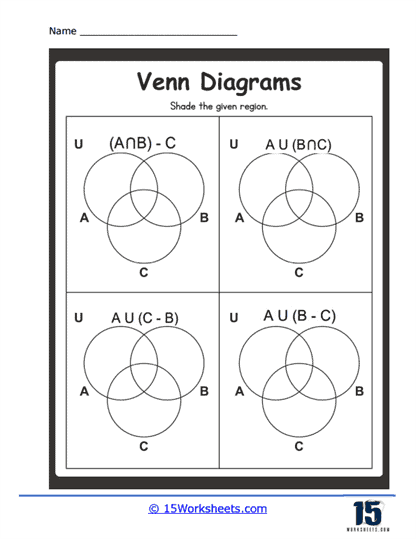 Venn Diagrams Worksheets - 15 Worksheets.com