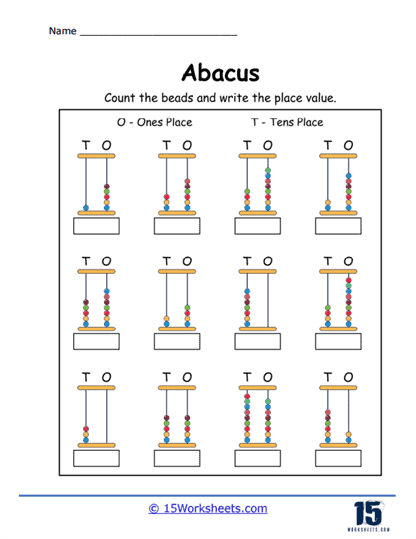 Abacus Worksheets - 15 Worksheets.com