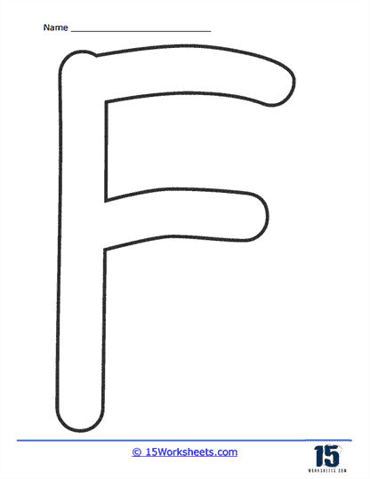 Bubble Letter F Worksheets - 15 Worksheets.com