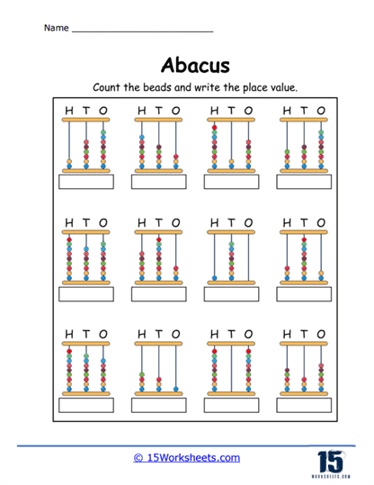 Abacus Worksheets - 15 Worksheets.com