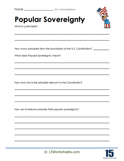 U.S. Constitution Worksheets - 15 Worksheets.com