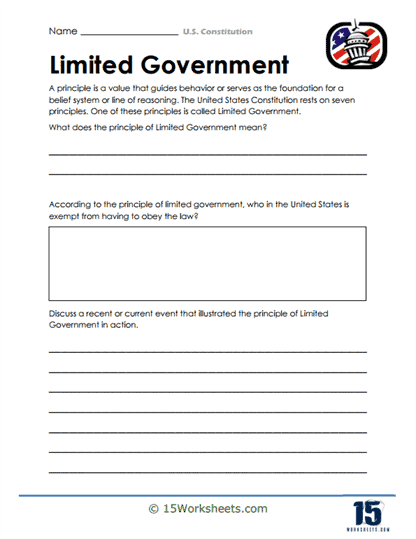 U.S. Constitution Worksheets - 15 Worksheets.com