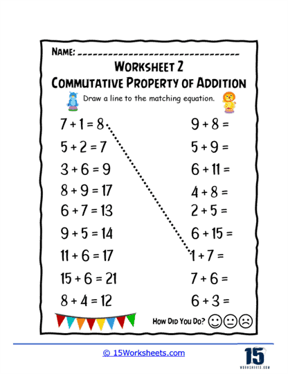 Commutative Property Worksheets - 15 Worksheets.com