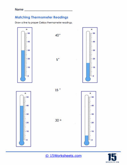 Reading Thermometers Worksheets - 15 Worksheets.com