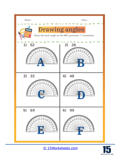 Drawing Angles Worksheets - 15 Worksheets.com