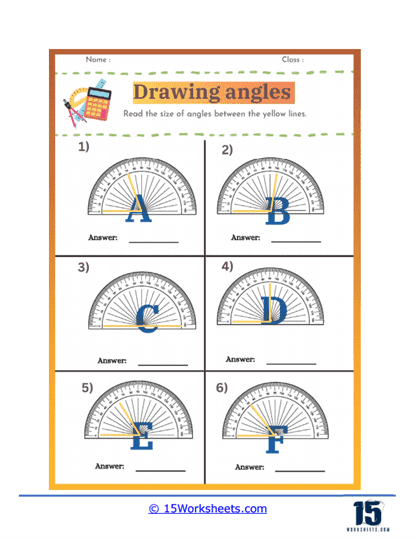 Drawing Angles Worksheets - 15 Worksheets.com
