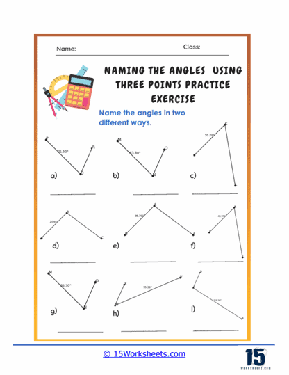 Naming Angles Worksheets - 15 Worksheets.com