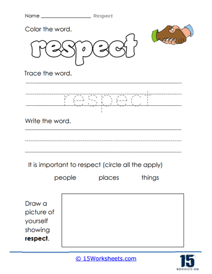 Respect Worksheets - 15 Worksheets.com