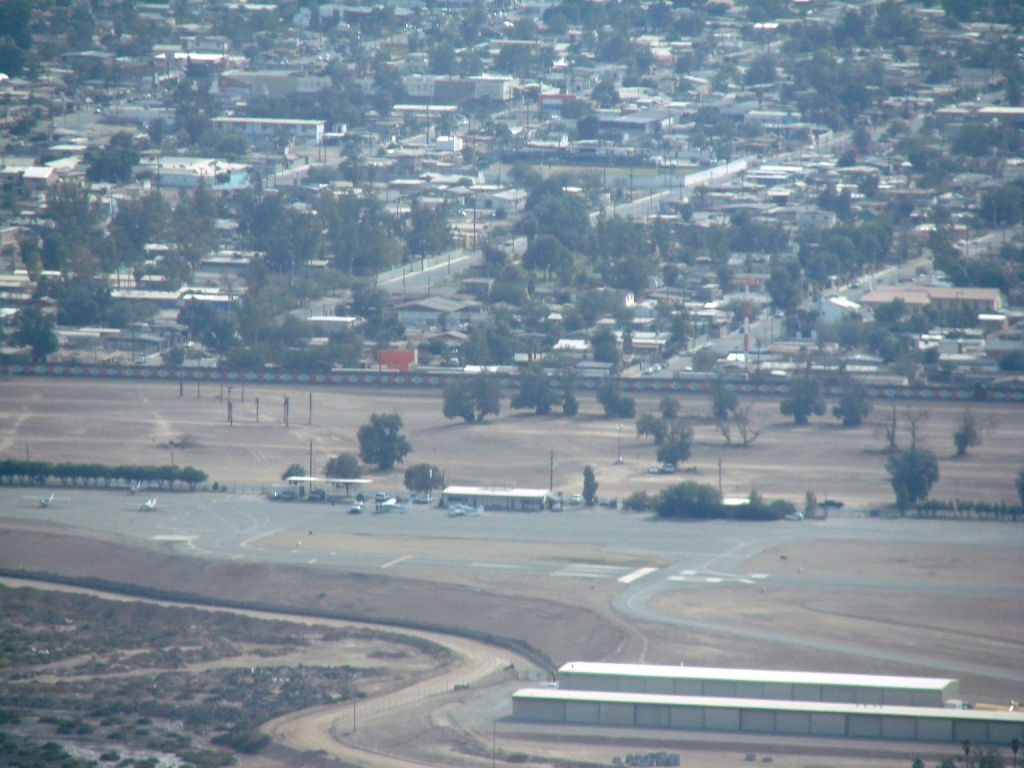 Landing at the Calexico airport