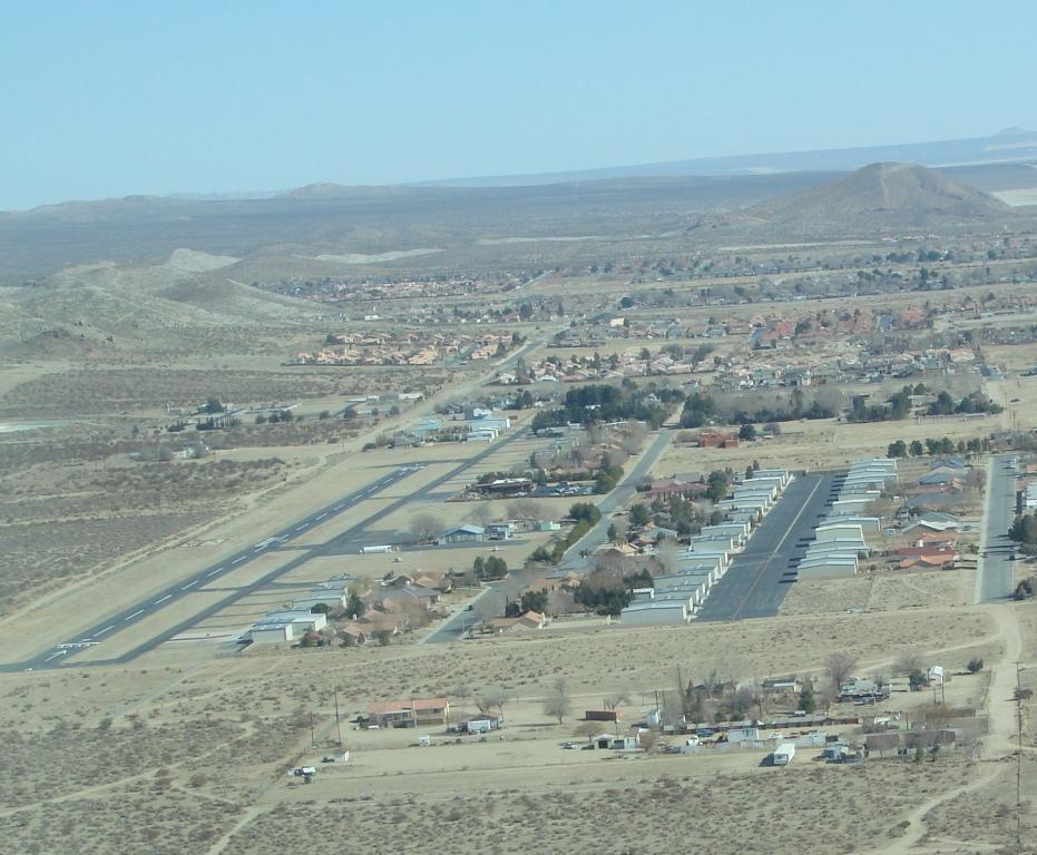 Landing at Rosamond California