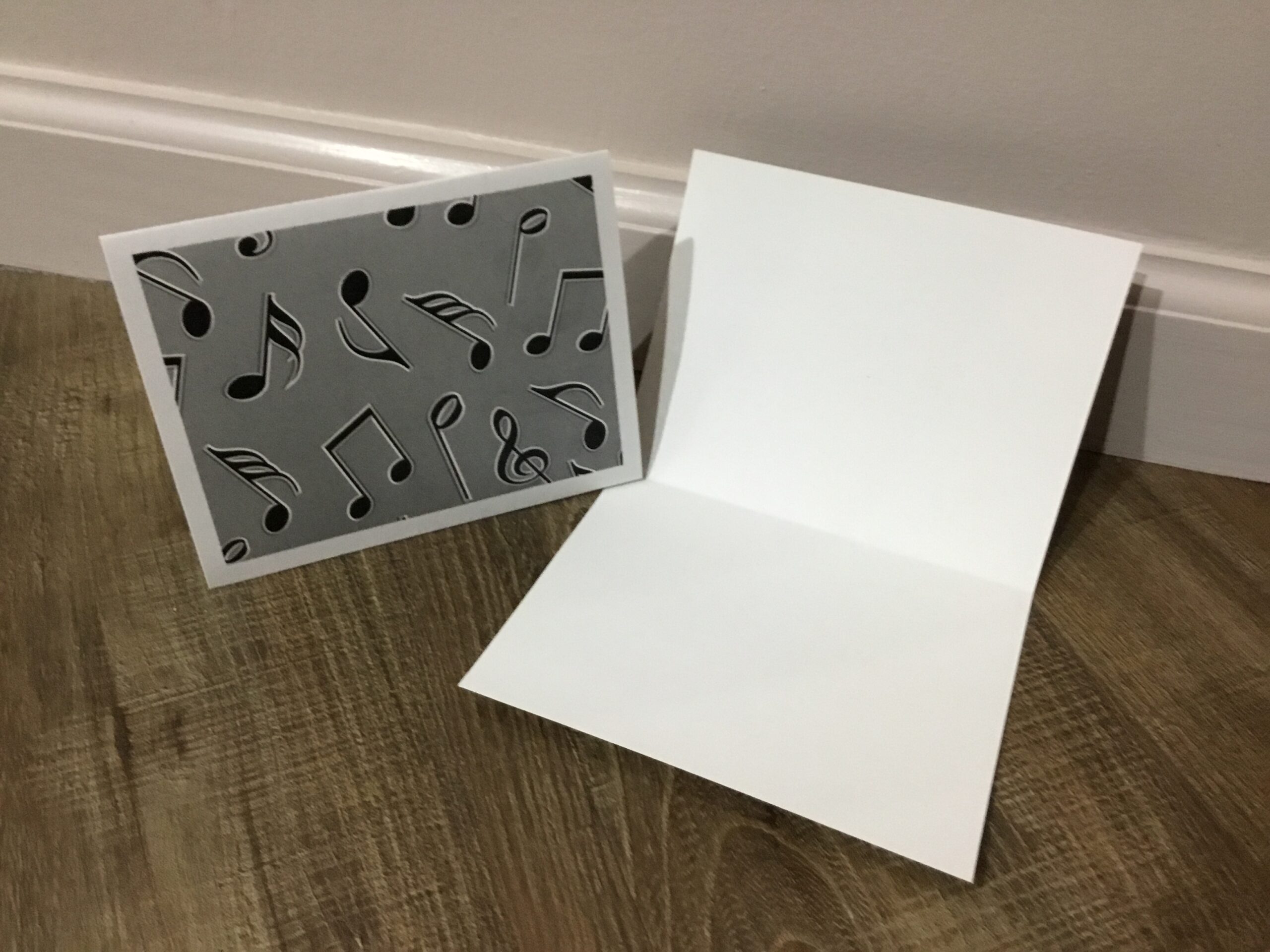 Notecard Black Notes…(Blank inside) Peeple Greeting Cards