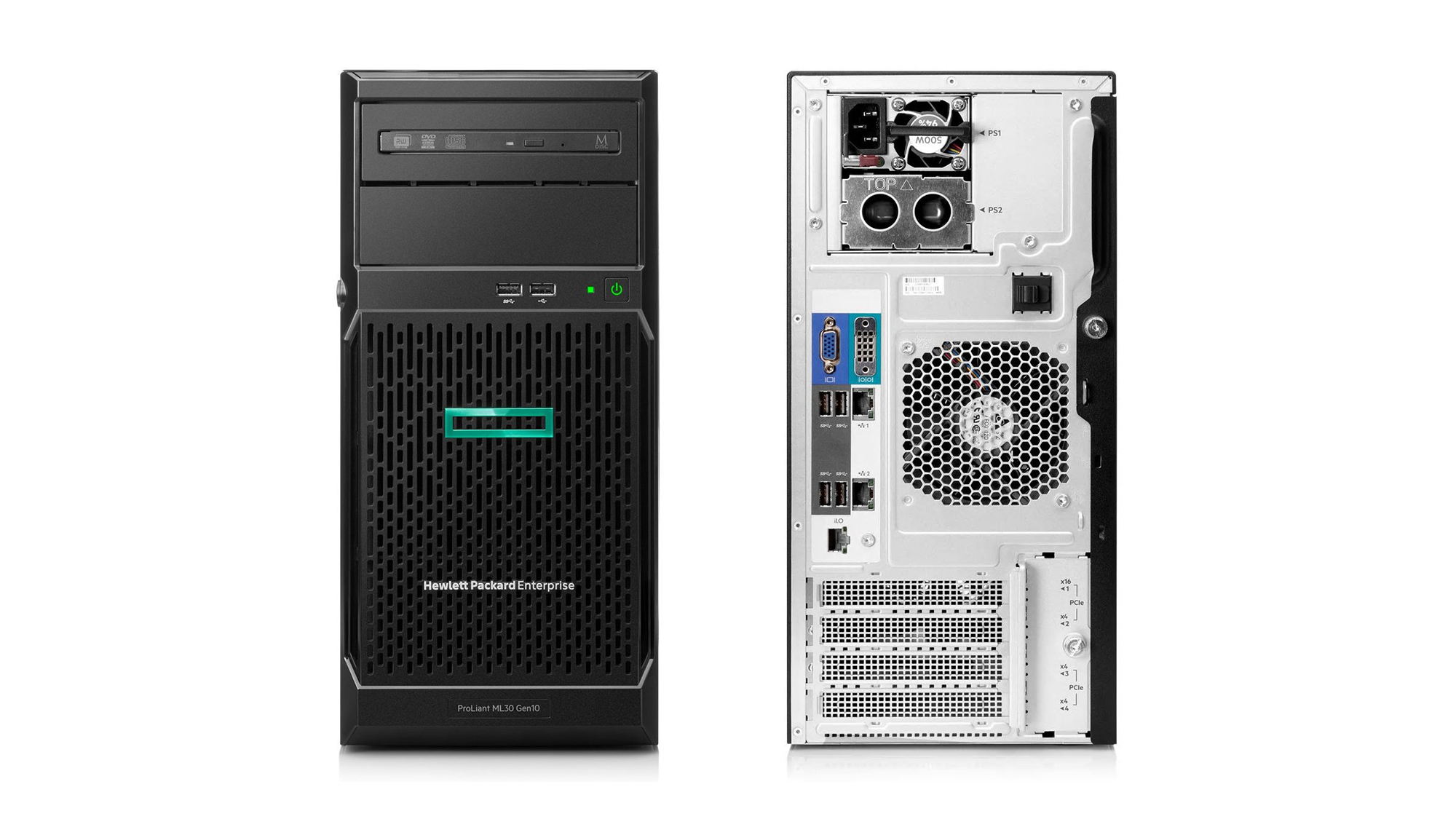 Servidor HP Proliant ML30 Gen 10+ Intel Xeon, 16Gb, 1 Tera. Dual