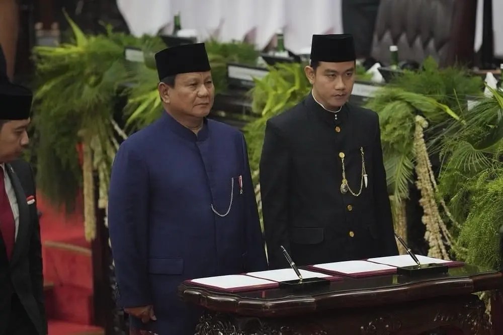 印尼舉行總統、副總統就職典禮 新任總統普拉伯沃承諾推動自給自足與不結盟外交 印尼舉行總統、副總統就職典禮 新任總統普拉伯沃承諾推動自給自足與不結盟外交