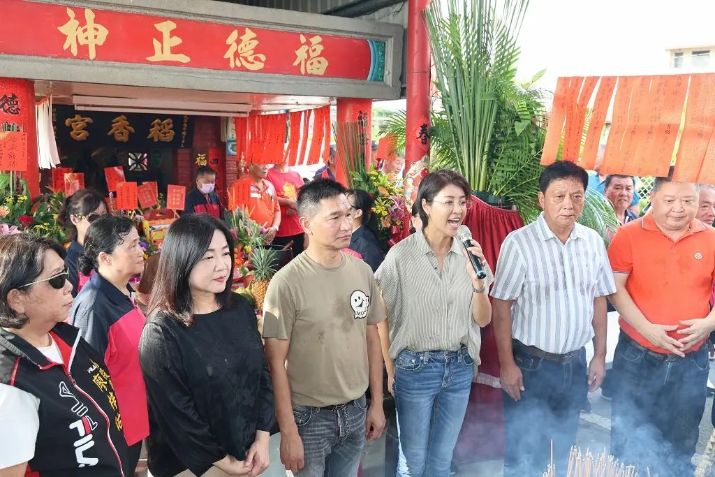 草屯稻香宮慶土地公聖誕　信眾捐香油錢助花蓮災區　許淑華親祭祈縣運昌隆